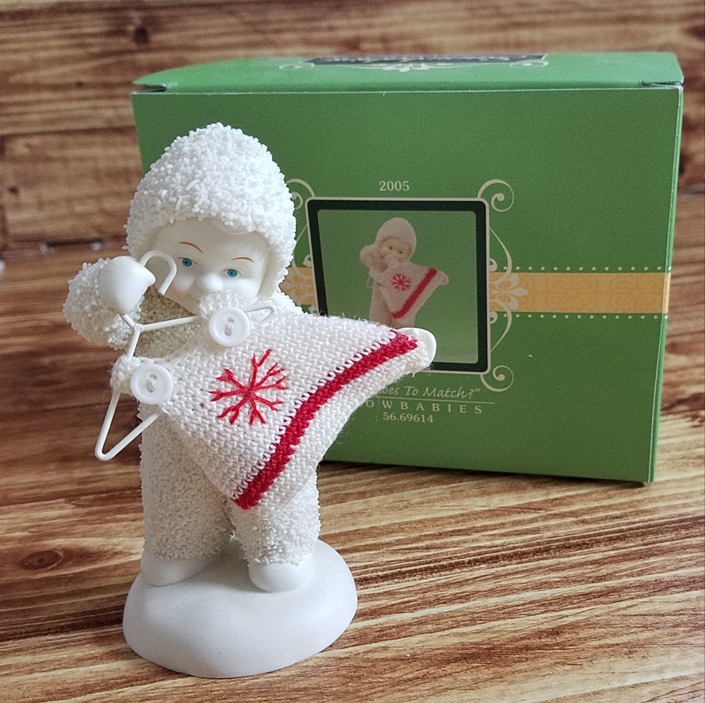 Dept 56 Snowbabies And Shoes To Match Pastimes Figurine 56.69614 BOXED Snowflake
